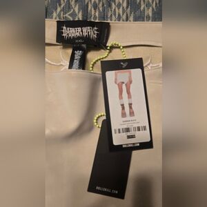 Darker waves vegan leather mini skirt